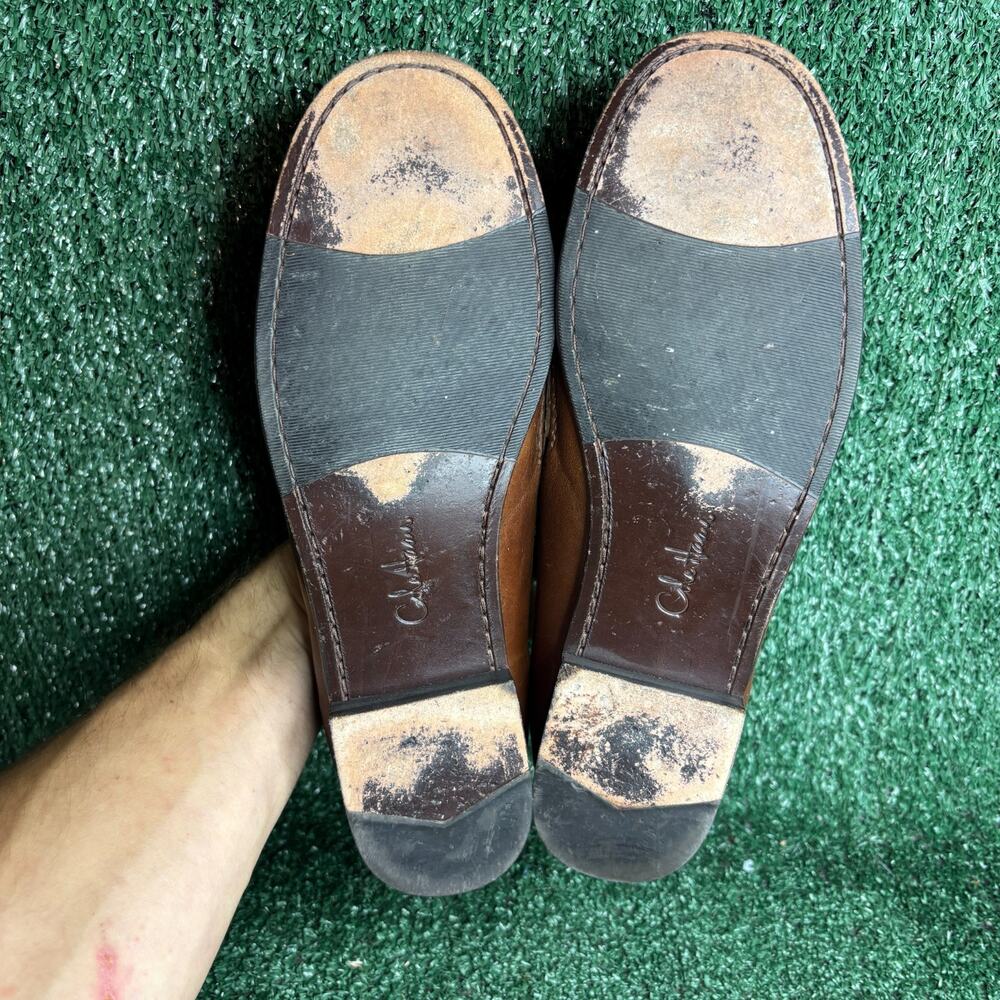 Cole Haan Penny Loafers Leather Slip On Moccasin Classic Brown Womens 11 B - Picture 8 of 13